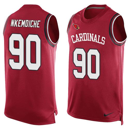 Nike Cardinals #90 Robert Nkemdiche Red Team Color Men's Stitched NFL Limited Tank Top Jersey - Click Image to Close